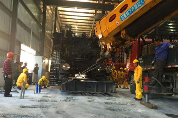 廣州海天公司2200T注塑機卸車定位綜合服務(wù)項目圖3